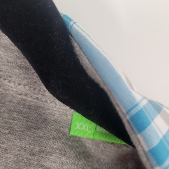 Hugo Boss Modern Fit Blue Plaid Shirt XXL Mens‎  Long Sleeve New - Picture 2 of 5